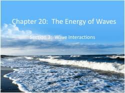 Chapter 20: The Energy of Waves