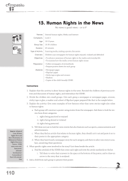 15. Human Rights in the News