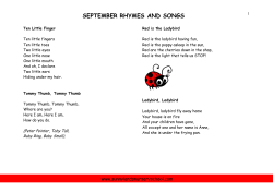 Ten Little Fingers - Sunnylands Nursery School