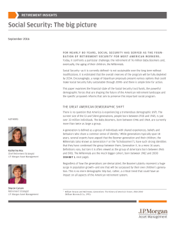 Social Security: The big picture