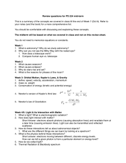 Midterm review sheet