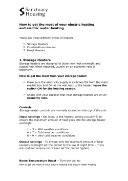 How to get the most of your electric heating and