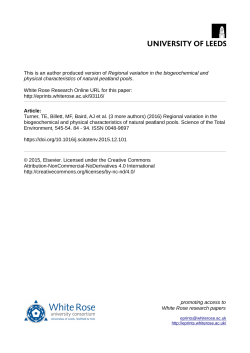 Regional variation in the biogeochemical and physical
