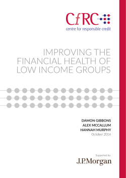 improving the financial health of low income