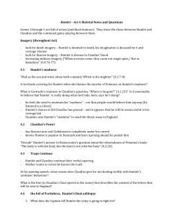Act 4 Skeletal Notes