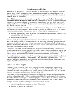 Introduction to weight loss How do you "lose" weight?