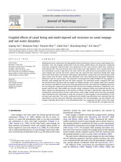 Coupled effects of canal lining and multi