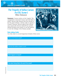 The Tragedy of Julius Caesar, Act III, Scene i