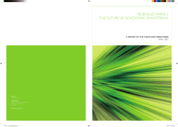 Federalist Paper 2 - The future of schooling in Australia