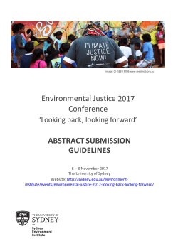 ABSTRACT SUBMISSION Guidelines