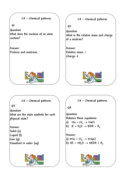 Question What does the nucleus of an atom contain? C4 &ndash; Chemical