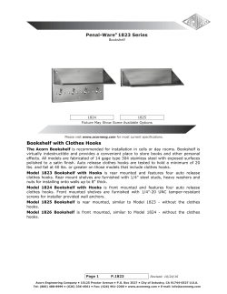 Penal-Ware 1823 Series Bookshelf with Clothes Hooks