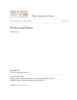 Workers and Politics - Iowa Research Online