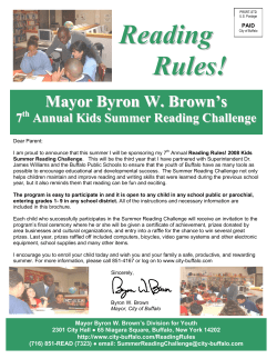 Reading Rules! - City of Buffalo