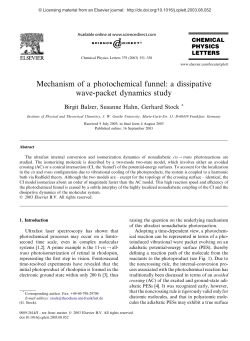Mechanism of a photochemical funnel: a dissipative wave