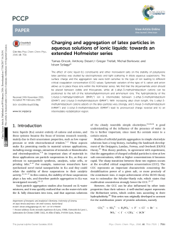 Charging and aggregation of latex particles in aqueous solutions of