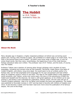 Teacher`s Guide for The Hobbit published by Houghton