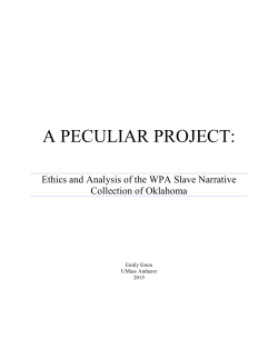 a peculiar project - Special Collections and University Archives