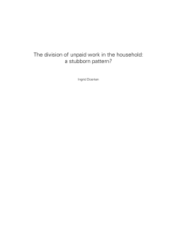 The division of unpaid work in the household: a stubborn pattern?