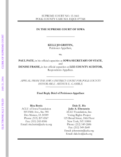 Petitioner-Appellant`s Final Reply Brief