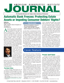 Automatic Bank Freezes: Protecting Estate Assets or Impeding