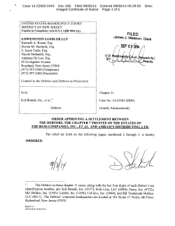 Case 14-22582-DHS Doc 330 Filed 09/05/14 Entered 09/06/14 00