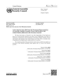 General Assembly Security Council