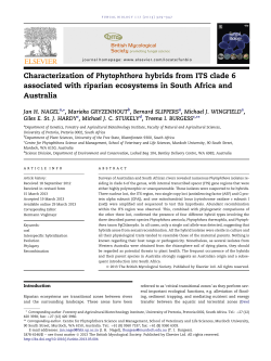 Characterization of Phytophthora hybrids from ITS clade 6
