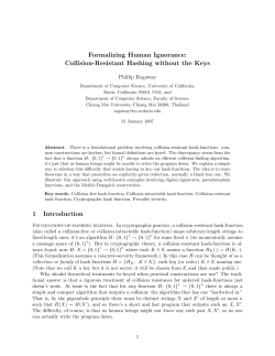 Formalizing Human Ignorance: Collision