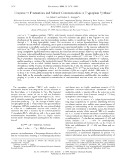 Cooperative Fluctuations and Subunit Communication in