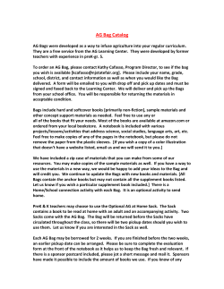 to view AG Bag Catalog