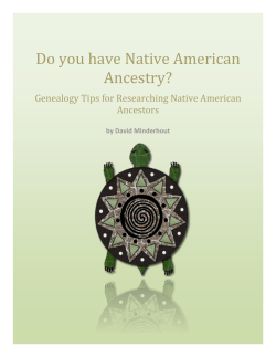 Do you have Native American Ancestry?
