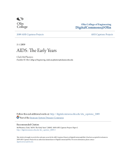 AIDS: The Early Years - DigitalCommons@Olin