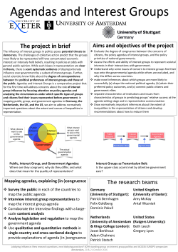 The project in brief The research teams