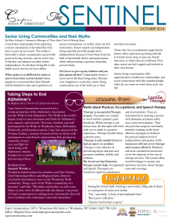 Taking Steps to End Alzheimer`s Senior Living Communities and