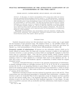 FRACTAL REPRESENTATION OF THE ATTRACTIVE LAMINATION