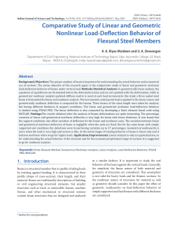 Comparative Study of Linear and Geometric Nonlinear Load