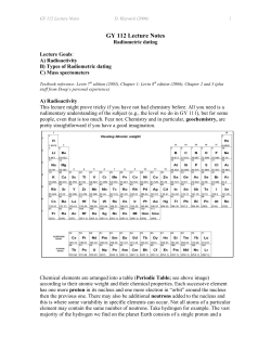 GY 112 Lecture Notes - University of South Alabama