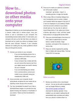 Regardless of whether you are downloading photos from a camera