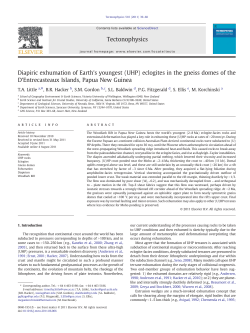 Diapiric exhumation of Earth`s youngest (UHP) eclogites