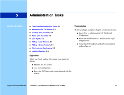 5 Administration Tasks