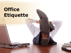 Office Etiquette - ReadySetPresent