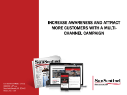 Sun Sentinel Market: Straddling Two DMAs