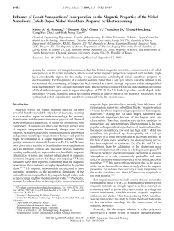 Influence of Cobalt Nanoparticles` Incorporation on the Magnetic