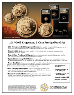 2017 Gold Krugerrand 3-Coin Prestige Proof Set