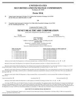 tenet healthcare corp