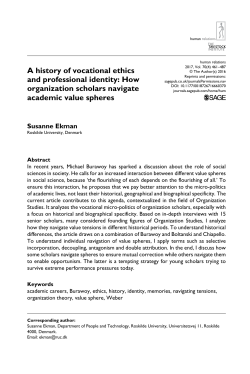 Susanne Ekman - Michael Burawoy