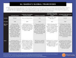 al qaeda`s global franchises