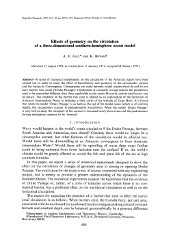 Effects of geometry on the circulation of a three