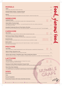 herbivore piscivore carnivore lactivore morsels sides